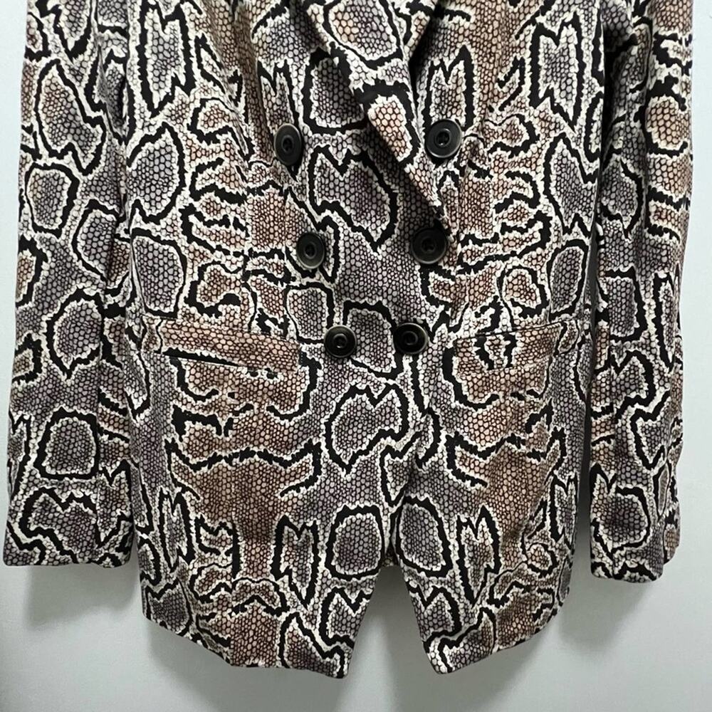 Cabi Double Breasted Python Blazer Size 6 - image 10